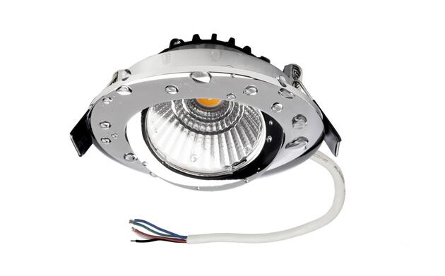 Deko-Light vestavné bodové svítidlo Dione IP44, 7W, RGB+3000 K, chrom 565453