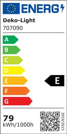 Deko-Light kolejnicový systém 3-fázový 230V Aaron 220-240V AC/50-60Hz 79,00 W 3000K černá 255  707090