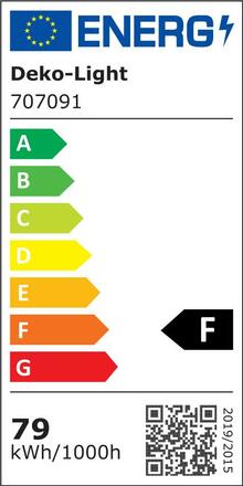 Deko-Light kolejnicový systém 3-fázový 230V Aaron 220-240V AC/50-60Hz 79,00 W 4000K černá 255  707091