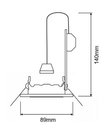 Deko-Light stropní vestavné svítidlo 220-240V AC/50-60Hz GU10 1x max. 35,00 W bílá RAL 9016 110032