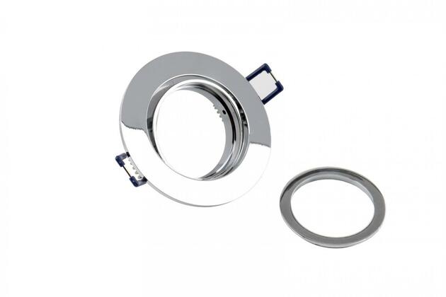 Deko-Light zapuštěné bodové svítidlo - Samsola, kulaté, leštěná, stříbrná 110041