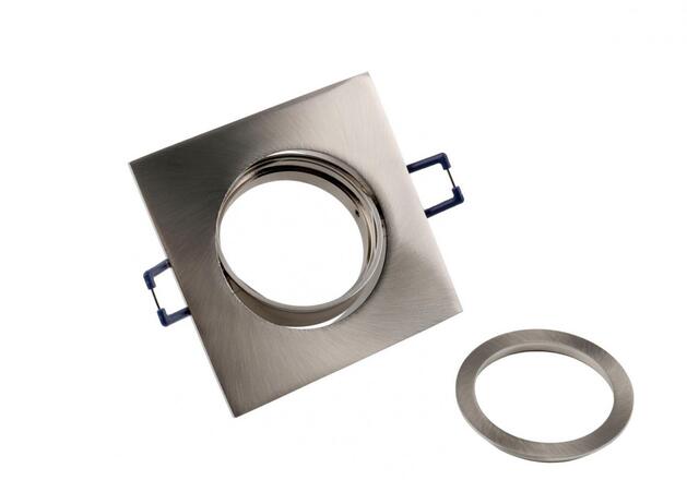 Deko-Light zapuštěné bodové svítidlo - Samsola, hranaté, kartáčovaná, stříbrná 110046