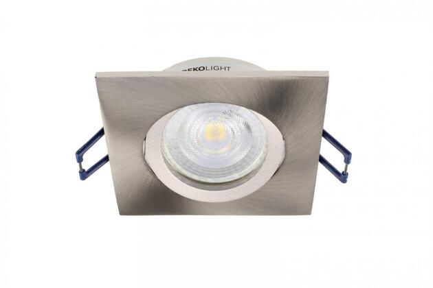 Deko-Light zapuštěné bodové svítidlo - Samsola, hranaté, kartáčovaná, stříbrná 110046