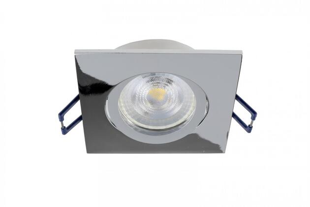 Deko-Light zapuštěné bodové svítidlo - Samsola, hranaté, leštěná, stříbrná 110047