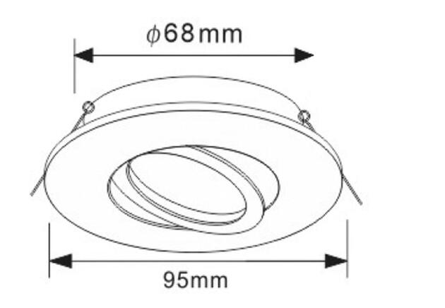 Deko-Light vestavné bodové svítidlo Samsola Max, kulaté, kartáčovaná stříbrná 110052