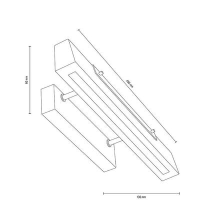 Deko-Light nástěnné přisazené svítidlo MADERA 200-240V AC/50-60Hz 9,00 W 3000 K 560 lm 450 černá 341248