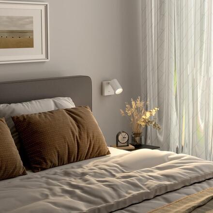 Deko-Light nástěnné přisazené svítidlo - Can Tilt hranaté, 1x 7,5 W GU10, bílá 341337