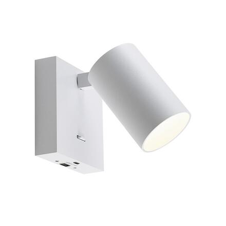 Deko-Light nástěnné přisazené svítidlo - Can Tilt hranaté USB, 1x 7,5 W GU10, bílá 341339