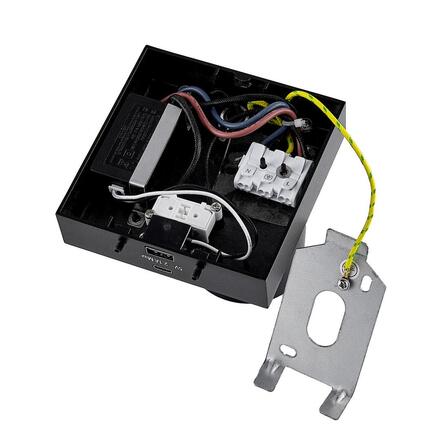 Deko-Light nástěnné přisazené svítidlo - Can Tilt hranaté USB, 1x 7,5 W GU10, černá 341340