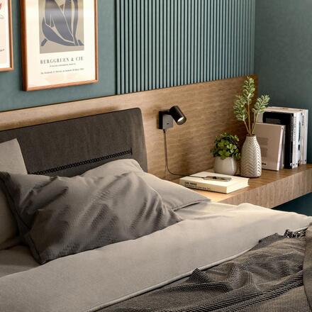 Deko-Light nástěnné přisazené svítidlo - Can Tilt hranaté USB, 1x 7,5 W GU10, černá 341340