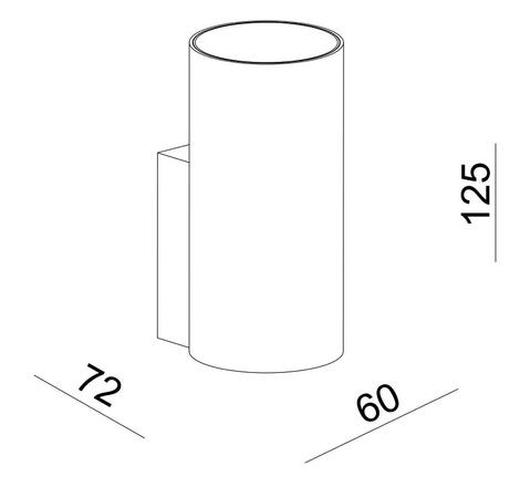 Deko-Light nástěnné přisazené svítidlo - Can IP20, 1x 7,5 W GU10, bílá 341341