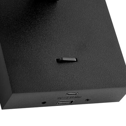 Deko-Light svítidlo na čtení - Can Tilt hranatá základna s USB, 1x 7,5 W GU10, černá 341348