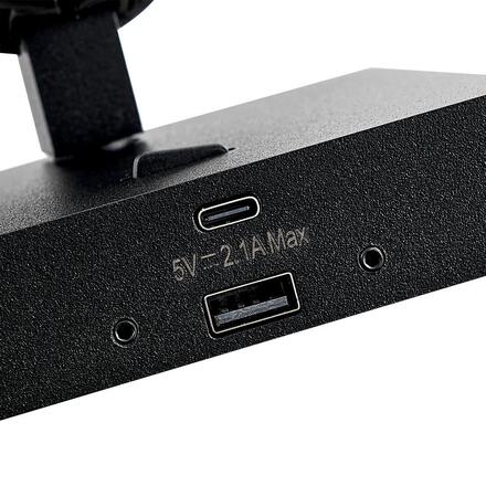 Deko-Light svítidlo na čtení - Can Tilt hranatá základna s USB, 1x 7,5 W GU10, černá 341348