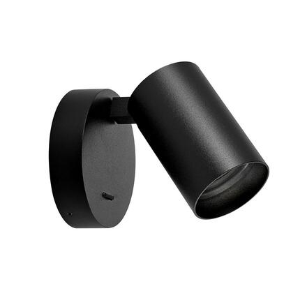 Deko-Light svítidlo na čtení - Can Tilt kulaté základna, 1x 7,5 W GU10, černá 341350