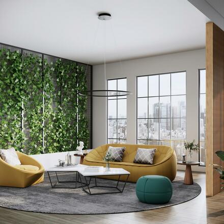 Light Impressions KapegoLED závěsné svítidlo LED Panel čiré kulaté 220-240V AC/50-60Hz 53,70 W 4000 K 5600 lm černá 342092