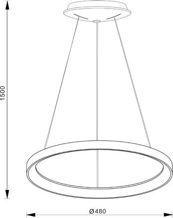 Deko-Light závěsné svítidlo Merope 480mm 220-240V AC/50-60Hz 35,00 W 3000 K 2990 lm kávová 342154