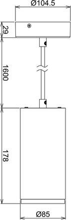 Deko-Light závěsné svítidlo Lucea 20 bílá 220-240V AC/50-60Hz 20,00 W 3000/4000 K 2000 lm bílá RAL 9016 342181