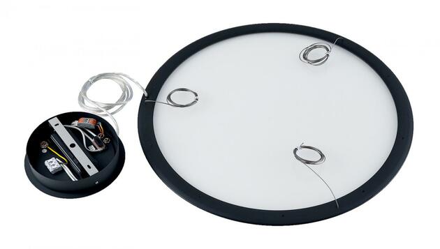 Deko-Light závěsné svítidlo - LED Panel, čiré kulaté, 50 W, DIM, 3000/3500/4000 K, černá 342252