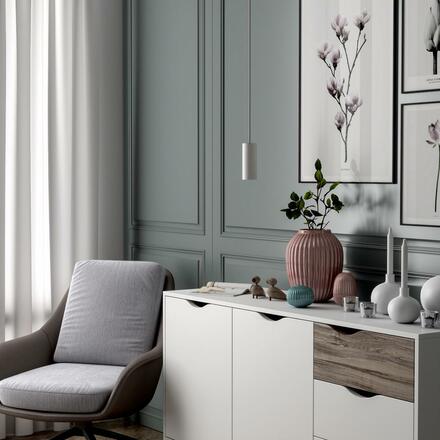 Deko-Light závěsné svítidlo - Can 150, 1x 7,5 W GU10, bílá 342254