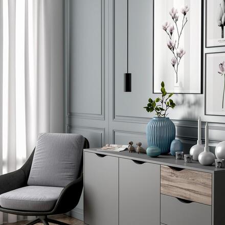 Deko-Light závěsné svítidlo - Can 150, 1x 7,5 W GU10, černá 342255