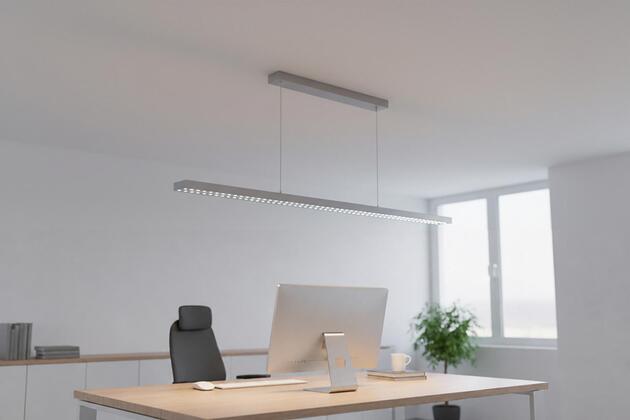 Deko-Light závěsné svítidlo Office Three Standard Up and Down, 56 W, DALI, 4000 K, bílá 342258