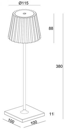 Deko-Light stolní lampa Sheratan II DIM 5V DC 2,20 W 3000 K 154 lm 100 černá 346014