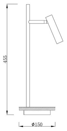 Deko-Light stolní lampa Brahe 220-240V AC/50-60Hz 8,50 W 3000 K 370 lm 455 dopravní černá RAL 9017 346016