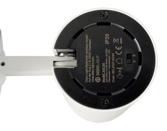 Deko-Light stropní přisazené svítidlo Lucea 20 bílá 220-240V AC/50-60Hz 20,00 W 3000/4000 K 2000 lm bílá RAL 9016 348165