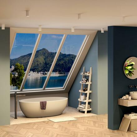 Deko-Light stropní přisazené svítidlo - Can IP44, 1x 7,5 W GU10, bílá 348243