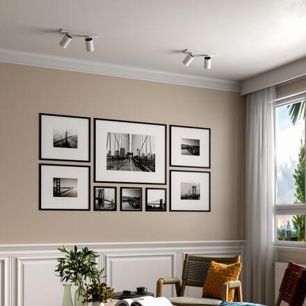 Deko-Light stropní přisazené svítidlo - Can Tilt hranaté, 2x 7,5 W GU10, bílá 348247