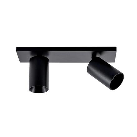 Deko-Light stropní přisazené svítidlo - Can Tilt hranaté, 2x 7,5 W GU10, černá 348248