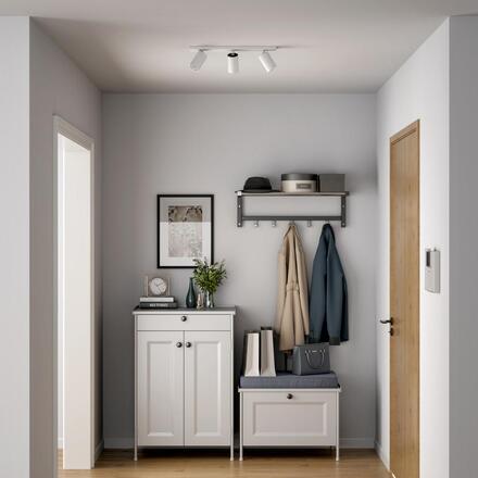 Deko-Light stropní přisazené svítidlo - Can Tilt hranaté, 3x 7,5 W GU10, bílá 348249