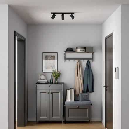 Deko-Light stropní přisazené svítidlo - Can Tilt hranaté, 3x 7,5 W GU10, černá 348250