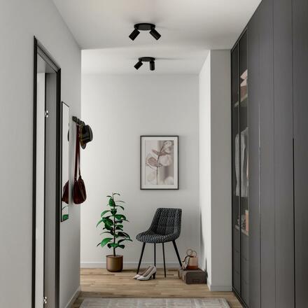 Deko-Light stropní přisazené svítidlo - Can Tilt kulaté, 2x 7,5 W GU10, černá 348254