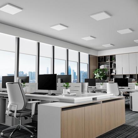 Deko-Light stropní přisazené svítidlo - Pro Office Sano 1225, 34W, DALI, 3000/4000K, bílá 348262