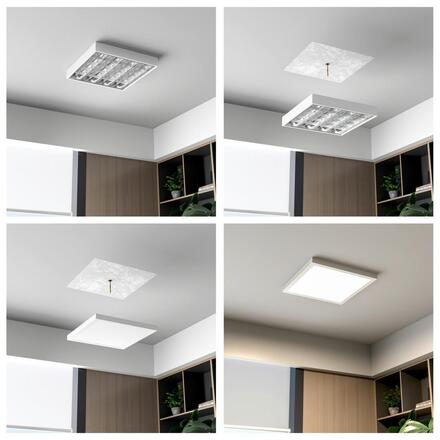 Deko-Light stropní přisazené svítidlo - Pro Office Sano 1525, 42W, DALI, 3000/4000K, bílá 348263