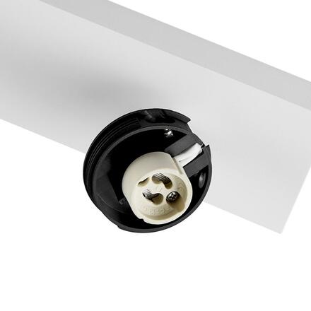 Deko-Light stropní přisazené svítidlo - Can Tilt hranatá základna, 2x 7,5 W GU10, bílá 348266