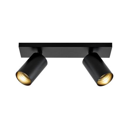 Deko-Light stropní přisazené svítidlo - Can Tilt hranatá základna, 2x 7,5 W GU10, černá 348267