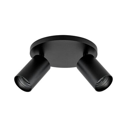 Deko-Light stropní přisazené svítidlo - Can Tilt kulaté základna, 2x 7,5 W GU10, černá 348273