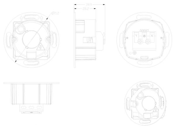 Deko-Light vestavné svítidlo do zdi Alwaid 2 220-240V AC/50-60Hz 4,00 W 2700 K 168 lm bílá RAL 9016 563009