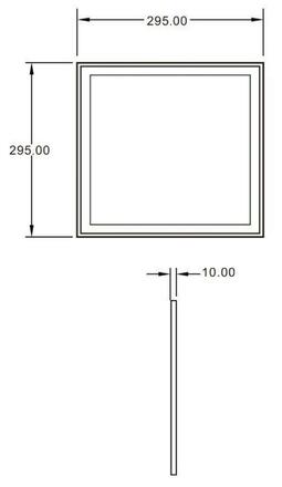 Light Impressions Deko-Light stropní vestavné svítidlo LED Panel 3K SMALL 34-35V DC 25,00 W 3000 K 2500 lm 295 mm bílá mat 565220