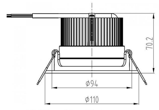 Light Impressions Deko-Light stropní vestavné svítidlo COB 94 RGBW 24V DC 16,00 W 3000 K 710 lm bílá mat 565245