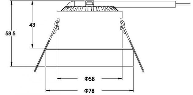 Light Impressions Deko-Light stropní vestavné svítidlo COB 68 akryl 24V DC 8,00 W 2400-6500 K 590 lm 565247