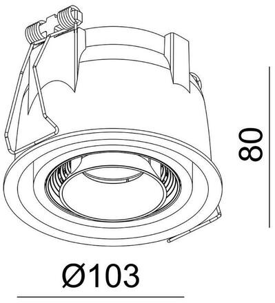 Deko-Light stropní vestavné svítidlo Uni II Mini 18-19V DC 9,00 W 3000 K 670 lm černá 565354
