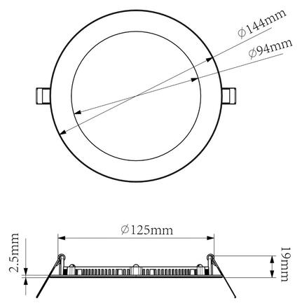 Deko-Light vestavné bodové svítidlo - Anik kulaté 130, 9 W, DIM, 2700 K, bílá 565410