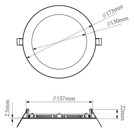 Deko-Light vestavné bodové svítidlo - Anik kulaté 165, 16 W, DIM, RGB/3000 K, bílá 565427