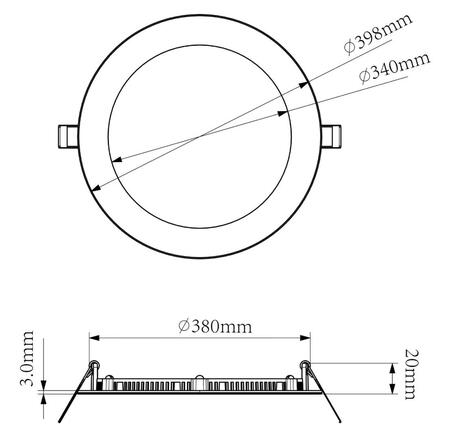 Deko-Light vestavné bodové svítidlo - Anik kulaté 380, 36 W, DIM, RGB/3000 K, bílá 565429