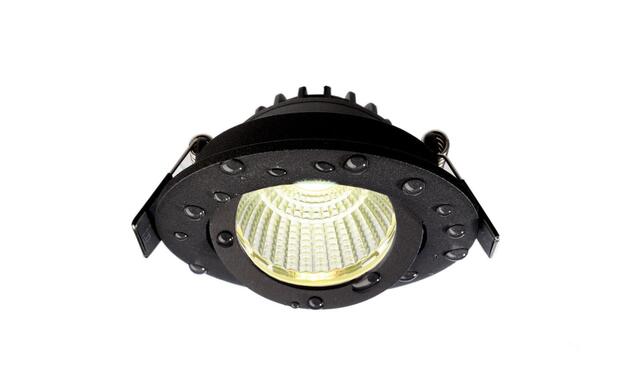 Deko-Light vestavné bodové svítidlo Dione IP44, 7W, RGB+3000 K, černá 565452