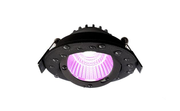 Deko-Light vestavné bodové svítidlo Dione IP44, 7W, RGB+3000 K, černá 565452