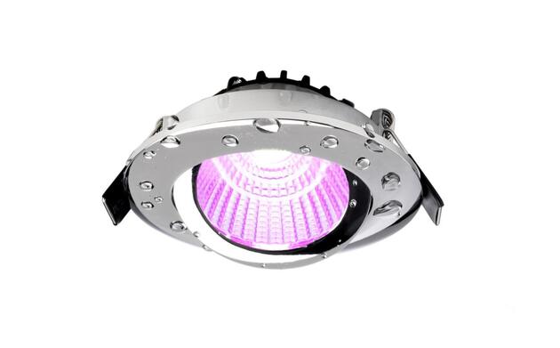 Deko-Light vestavné bodové svítidlo Dione IP44, 7W, RGB+3000 K, chrom 565453